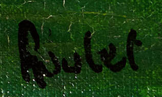 Firma 10 — Henry Roulet · In basso a destra sulla tela