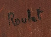 Firma 4 — Henry Roulet · In basso a sinistra sulla tela.