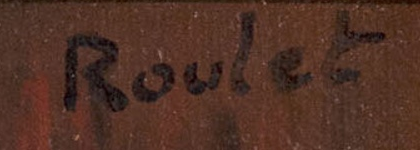 Firma 6 — Henry Roulet · In alto a destra sul recto