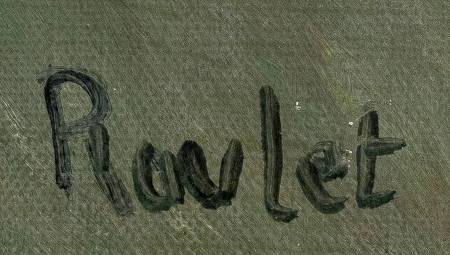Firma 2 — Henry Roulet · In basso a destra, sulla superficie dipinta.