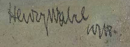 Signature 2 — Henry Wabel · En haut à droite de la peinture