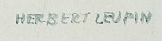 Signature — Herbert Leupin · En bas à droite