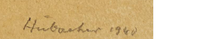 Signature — Hermann Hubacher · Lower right