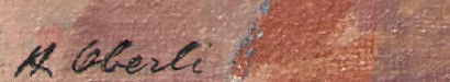 Signature — Hermann Oberli · En bas à gauche