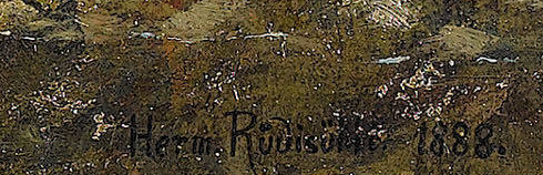 Signature — Hermann Rüdisühli · En bas à droite