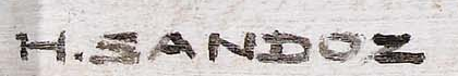 Signature — Hermann Sandoz · En bas à gauche