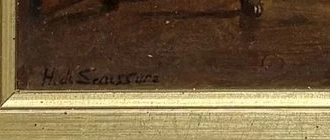 Signature — Horace de Saussure · At the lower left of the painting.