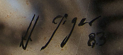 Firma 1 — H. R. Giger · In basso a destra