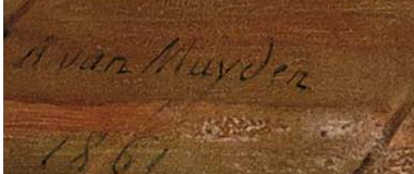 Firma — Jacques Alfred Van Muyden · In basso a sinistra