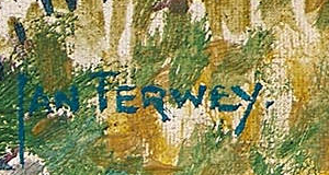 Signatur 2 — Jan Pieter Terwey · Unten links auf der Leinwand
