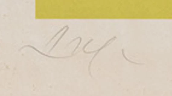 Signature 2 — Jean Arp · Dans la marge inférieure gauche, sous l’image imprimée.