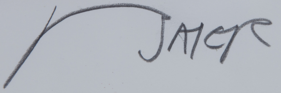 Signature 7 — Jean Baier · Dans la marge inférieure droite de l’estampe.