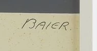Signature 1 — Jean Baier · Dans la marge inférieure droite, sous la bande imprimée.