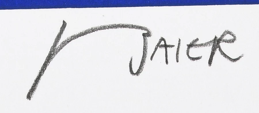 Signature 3 — Jean Baier · Dans la marge inférieure droite de l’estampe, sous l’image imprimée.
