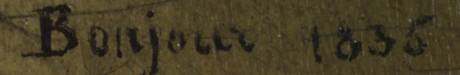 Signature — Jean-Baptiste Bonjour · En bas à droite de la peinture.
