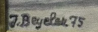 Firma — Jean Beyeler · In basso a sinistra sulla tela.