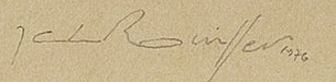 Signatur — Jean-Claude Rouiller · Unten links auf dem Papier.