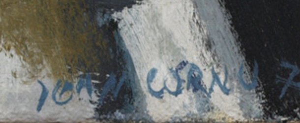 Firma 1 — Jean Cornu · In basso a destra della tela.