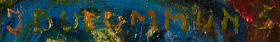 Firma 4 — Jean Ducommun · In alto a sinistra sulla tela
