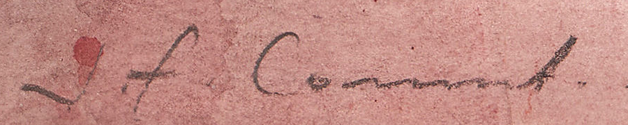Signature 6 — Jean-François Comment · En bas à gauche de l’œuvre