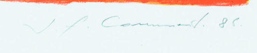 Signature 3 — Jean-François Comment · En bas à droite, dans la marge.