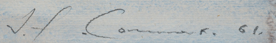 Signature 1 — Jean-François Comment · En bas à droite de l’œuvre