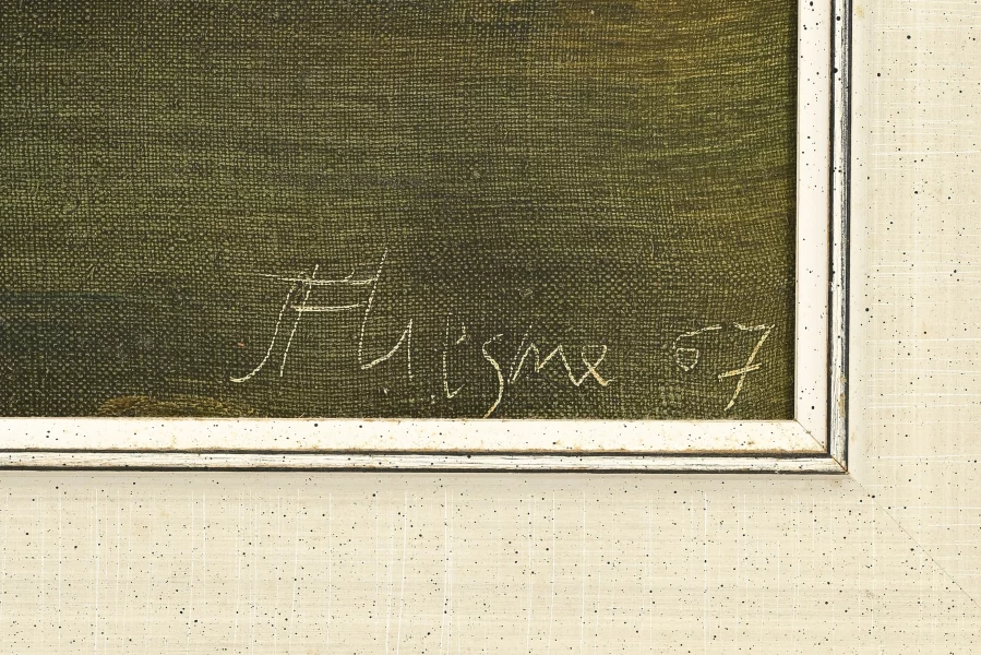 Signature 1 — Jean-François Liegme · En bas à droite de la toile.
