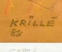 Signature 5 — Jean Krillé · En bas à gauche, sur le devant de l’œuvre.
