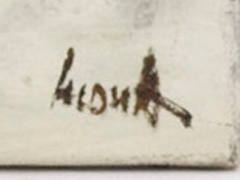 Signature 5 — Jean Lecoultre · Lower right, on the front of the canvas