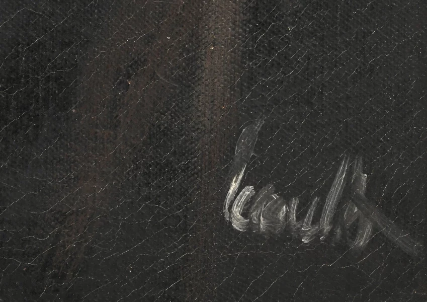 Signature 2 — Jean Lecoultre · At the lower right on the painted front.
