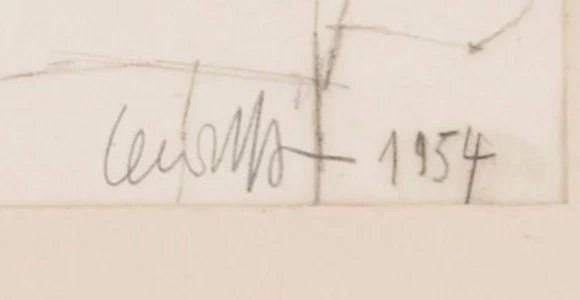 Signature 1 — Jean Lecoultre · At the lower right of the sheet.