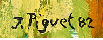 Signature 1 — Jean-Louis Piguet · en bas à gauche