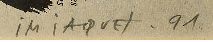 Signatur — Jean-Michel Jaquet · Unten rechts