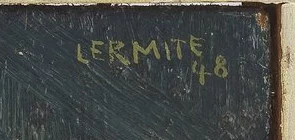 Signatur — Jean-Pierre Schmid · In der oberen rechten Ecke der Leinwand.