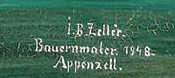 Signature 2 — Johann Baptist Zeller · En bas à droite