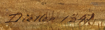 Signature 4 — Johann Friedrich Dietler · En bas, au centre de l’œuvre.