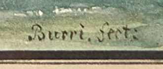 Firma — Johann Ulrich Burri · In basso a destra