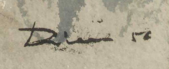 Signature 1 — Johannes Diem · En bas à droite de l’aquarelle
