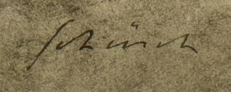 Signatur — Johannes Robert Schürch · Oben links auf dem Werk.