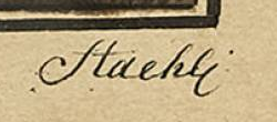 Firma — Johannes Stähli · In basso a destra, sotto il bordo dell’immagine.