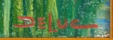 Signature 3 — John Henri Deluc · Dans l’angle inférieur droit de la toile.