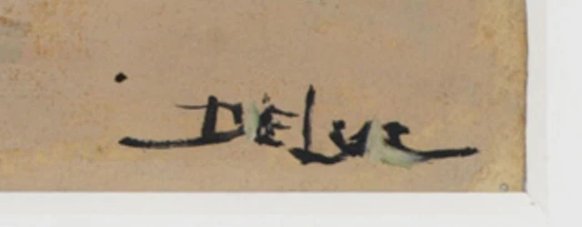 Signature 4 — John Henri Deluc · En bas à droite de l’œuvre.