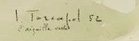 Signature 4 — John Torcapel · Dans l’angle inférieur droit de l’aquarelle.