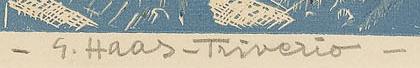 Signature — Josef Haas-Triverio · In the lower-right margin of the print.