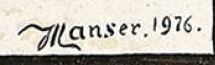 Signature — Josef Manser · En bas à droite, à l’intérieur du bord de l’œuvre.