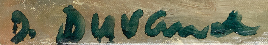 Signature — Joseph Edward Duvanel · En bas à gauche