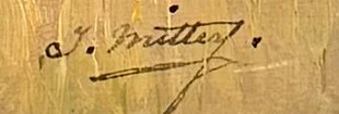 Signature — Joseph Mittey · At the lower right of the other painted face of the work.