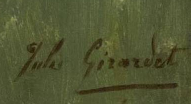 Signature — Jules Girardet · Lower left