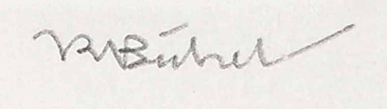 Signatur 2 — Karl Bickel · Unten rechts auf der Radierung