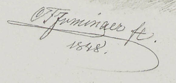 Signature — Karl Friedrich Irminger · En bas à gauche